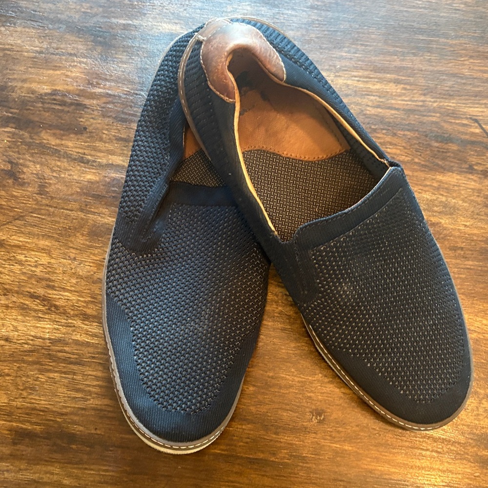 Johnston & Murphy Dark Knit Slip-On Loafers
